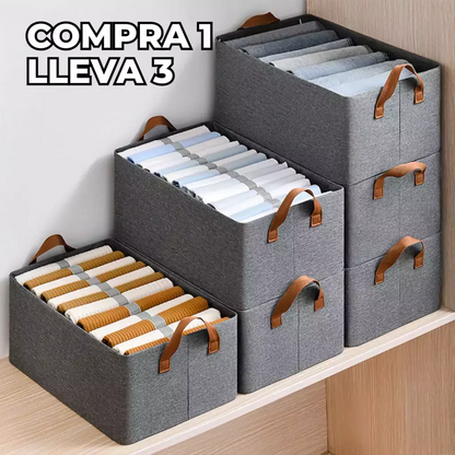 3x1 | Organizadores de Ropa Plegable Rectangular - 2 tamaños (Compre 1 y lleve 3)