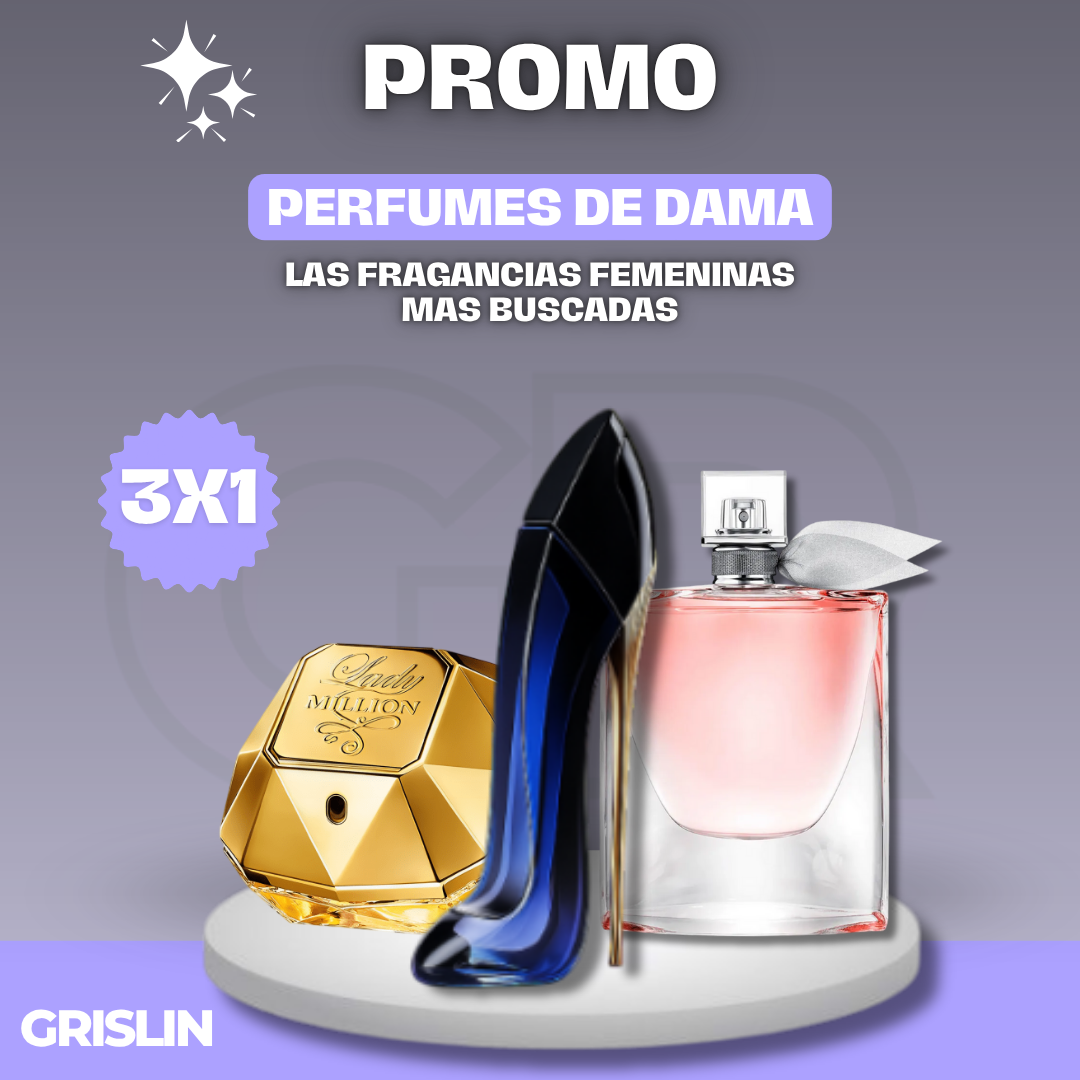 3X1 | COMBO DE LUJO LADY MILLION + GOOD GIRL + LA VIDA ES BELLA