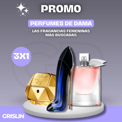 3X1 | COMBO DE LUJO LADY MILLION + GOOD GIRL + LA VIDA ES BELLA