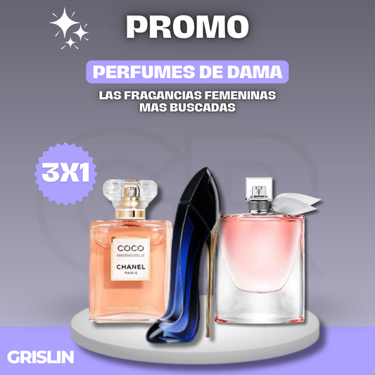 3x1 | COMBO de LUJO Coco Chanel + Good Girl + La Vida es Bella