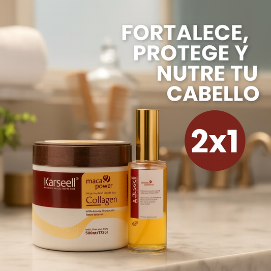 PROMOCIÓN 2 X 1 CREMA CAPILAR KARSEELL COLAGENO + ACEITE 🤯 RESULTADOS EN 10 MINUTOS