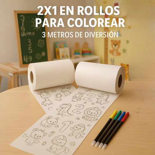 OFERTA 2x1  ROLLO PARA COLOREAR DE 3 METROS🥳