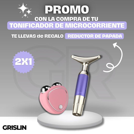 2X1 | Tonificador de Microcorriente Lifting + Reductor de Papadas Clásico ¡Piel Firme y Radiante!