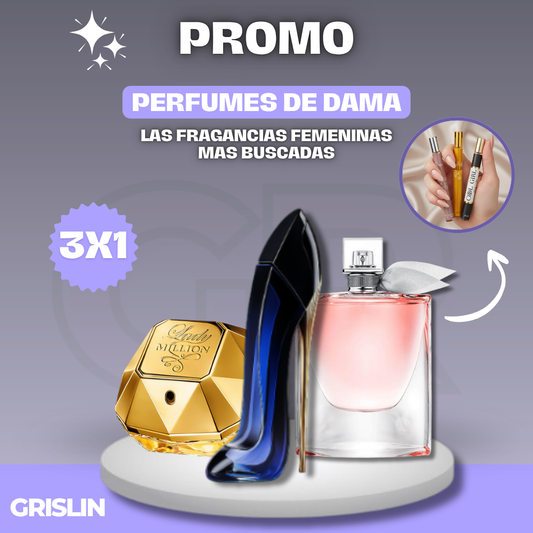 3X1 | COMBO DE LUJO LADY MILLION + GOOD GIRL + LA VIDA ES BELLA (TUBOS)