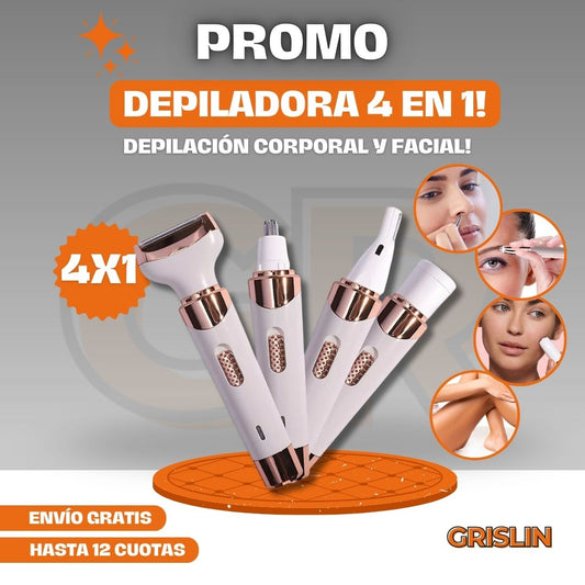 Depilador/Rasurador 4 en 1 GRISLIN PRO