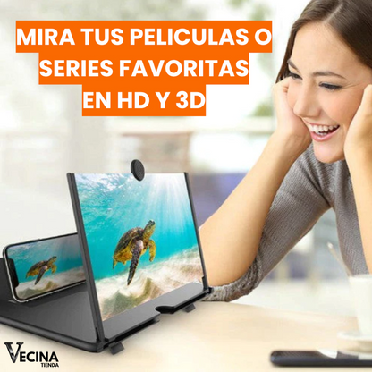 2x1 Amplificador de Pantalla - Mira tus videos favoritos en HD Y 3D!